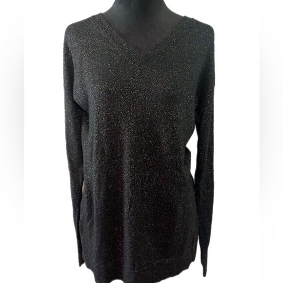 A New Day Black sparkly Sweater. Size medium. - Picture 8 of 9